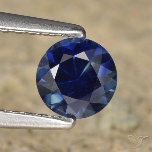 0.60ct طبيعي أزرق الشفق زفير, دائري, VVS-VS