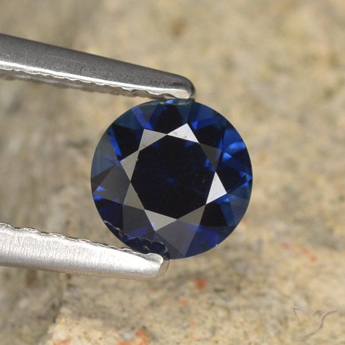 0.57ct طبيعي أزرق الشفق زفير, دائري, VVS-VS