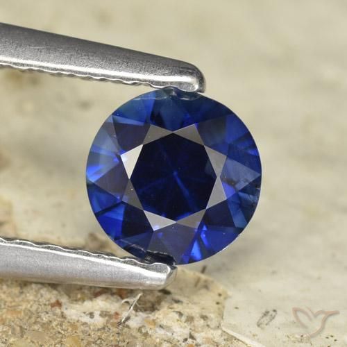 0.56ct طبيعي أزرق الشفق زفير, دائري, VVS-VS