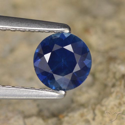 0.67ct طبيعي أزرق بحرى زفير, دائري, VVS-VS