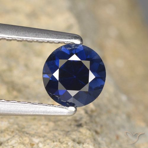 0.64ct طبيعي أزرق بحرى زفير, دائري, VVS