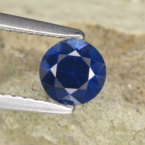 0.62ct طبيعي أزرق بحرى زفير, دائري, VVS-VS