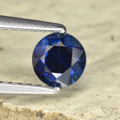 0.58ct طبيعي أزرق الشفق زفير, دائري, VVS-VS