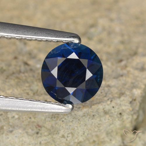 0.63ct طبيعي أزرق الشفق زفير, دائري, VVS-VS