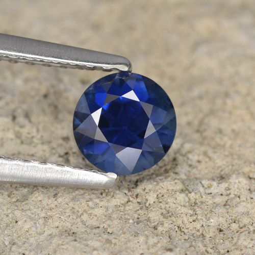 0.69ct طبيعي أزرق بحرى زفير, دائري, قليلا جدا