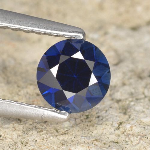 0.66ct طبيعي أزرق الشفق زفير, دائري, VVS