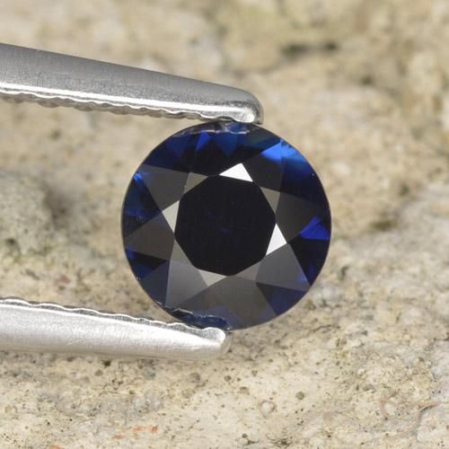 0.55ct طبيعي أزرق الشفق زفير, دائري, VVS