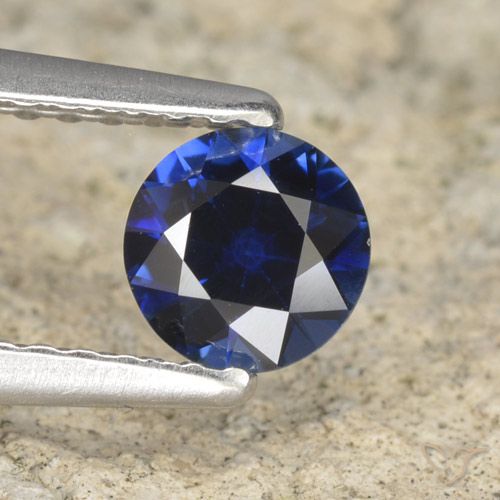 0.52ct طبيعي أزرق بحرى زفير, دائري, VVS