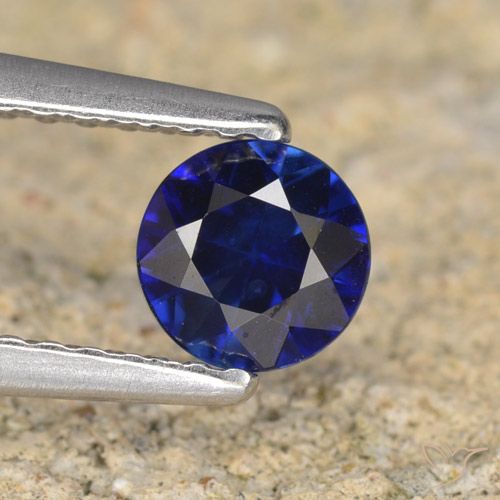 0.50ct طبيعي أزرق الشفق زفير, دائري, VVS-VS