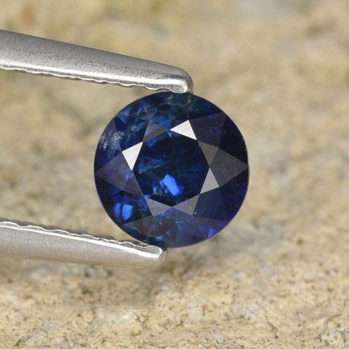 0.62ct طبيعي أزرق بحرى زفير, دائري, VS-SI