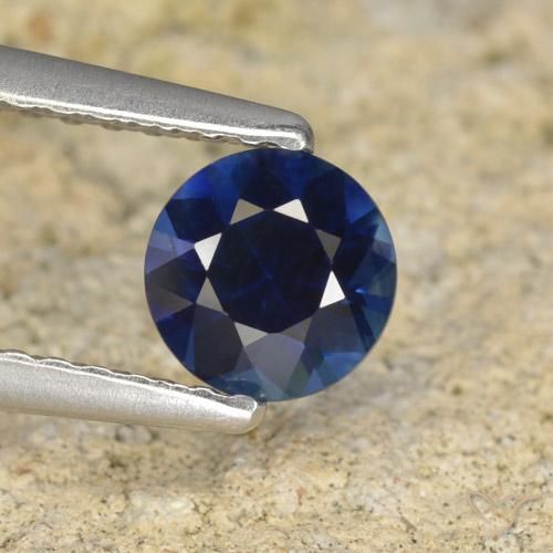 0.64ct طبيعي أزرق الشفق زفير, دائري, VVS