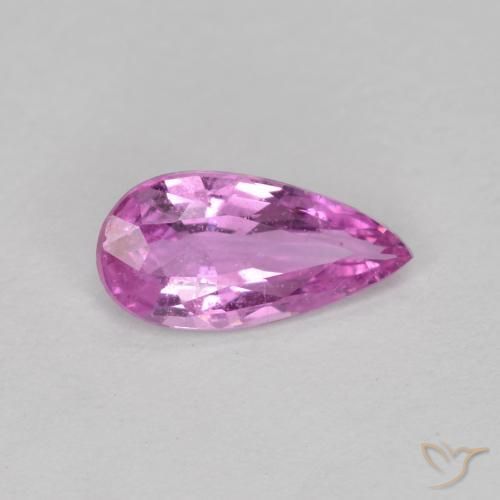 0.52ct طبيعي أرجوانى متوسط زفير, شكل الكمثرى, قليلا جدا