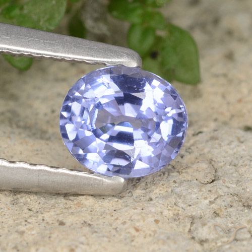 0.57ct طبيعي أزرق فاتح زفير, بيضوي, VS-SI