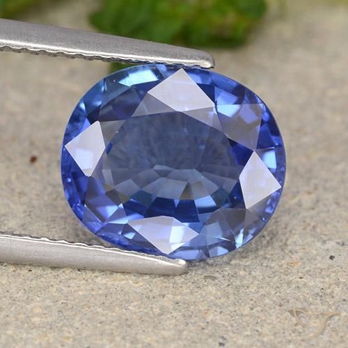 4.61ct طبيعي أزرق وردة الذرة زفير, بيضوي, قليلا جدا