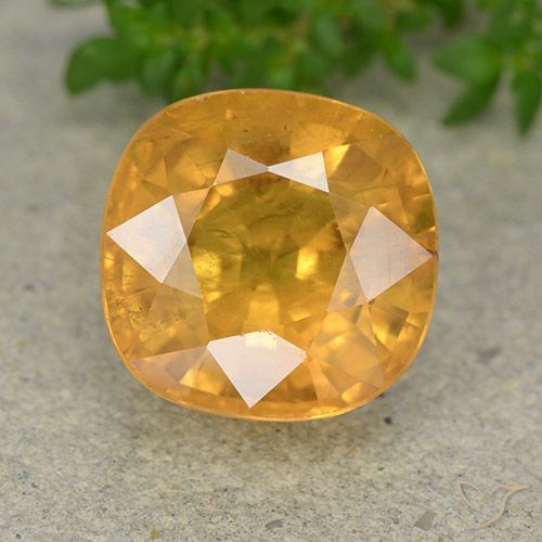 7.15ct طبيعي برتقالى متوسط زفير, وسادة, VS-SI