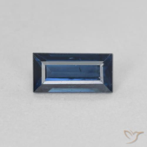 0.50ct طبيعي أزرق الشفق زفير, باجيت, VS-SI