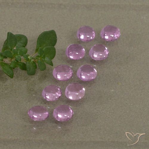 1.53ctw طبيعي وردى-أرجوانى زفير, دائري, شفاف