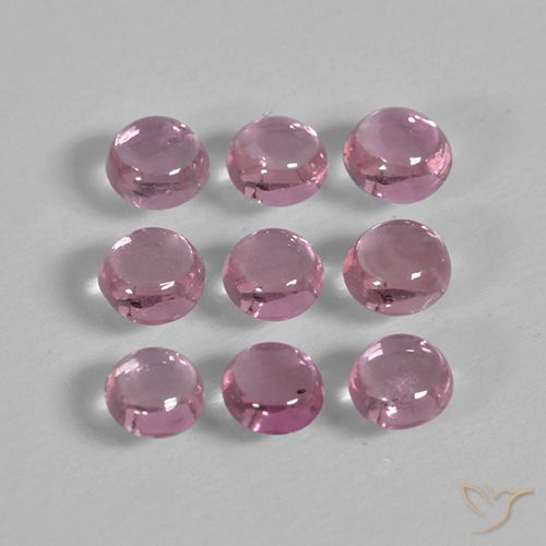 1.56ctw طبيعي Medium Deep Pink زفير, دائري, شفاف