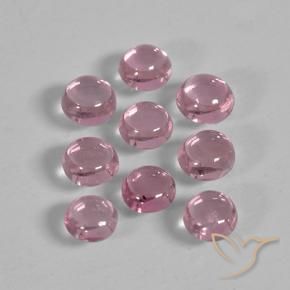أحجار زفير Medium Deep Pink طبيعية، دائري، شفاف، وزنها 1.56 قيراط