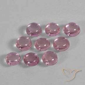 أحجار زفير Medium Deep Pink طبيعية، دائري، شفاف، وزنها 1.56 قيراط