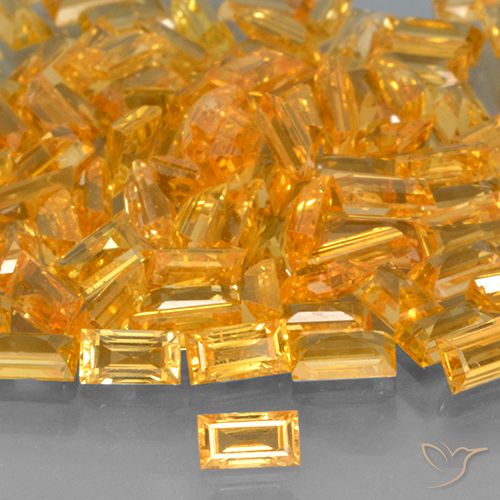 0.26ct طبيعي برتقالى متوسط زفير, باجيت, VVS-VS