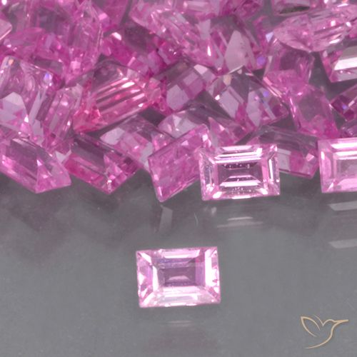 0.11ct طبيعي أرجوانى متوسط زفير, باجيت, قليلا جدا