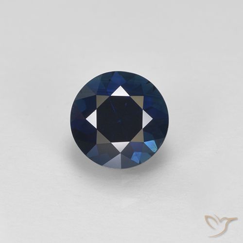 0.58ct طبيعي أزرق الليل زفير, دائري, VVS-VS