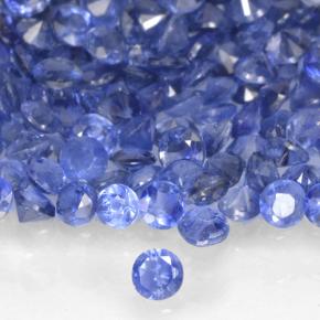 زفير أزرق باستيلى طبيعي، دائري، 0.01 قيراط، قليلا جدا