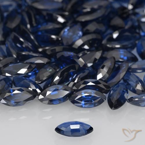 زفير أزرق بحرى غامق طبيعي، ماركيز، 0.48 قيراط، VVS-VS