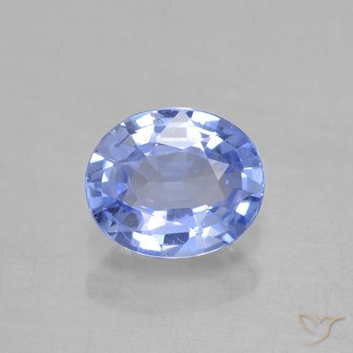 0.67ct طبيعي أزرق فاتح زفير, بيضوي, VVS-VS