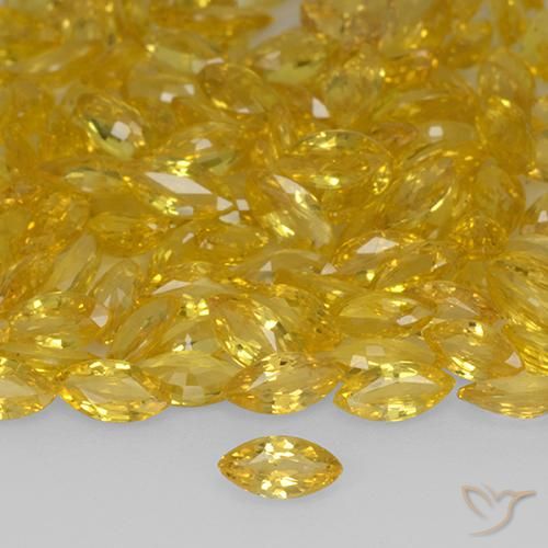 0.20ct طبيعي ذهبي زفير, ماركيز, VVS-VS