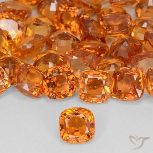 0.49ct طبيعي برتقالي زاهى زفير, وسادة, VVS-VS
