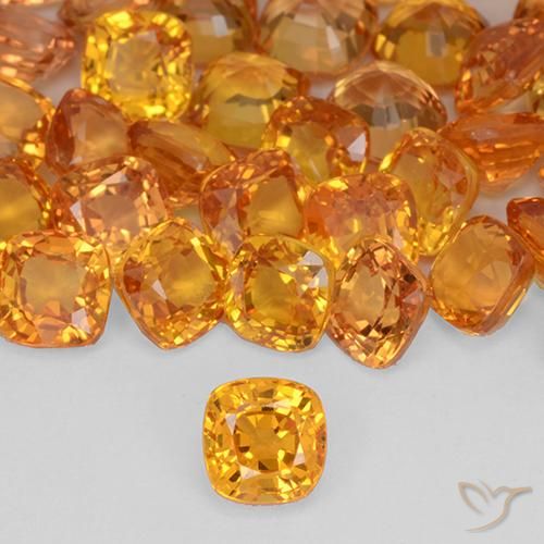 0.44ct طبيعي برتقالي زاهى زفير, وسادة, VVS-VS