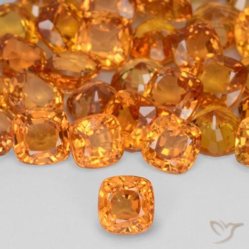 0.52ct طبيعي برتقالي زاهى زفير, وسادة, VVS-VS