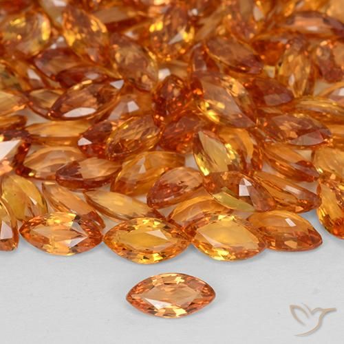 0.19ct طبيعي برتقالي زاهى زفير, ماركيز, VVS-VS