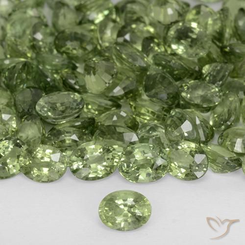 0.24ct طبيعي الأخضر الغامق زفير, بيضوي, VVS-VS