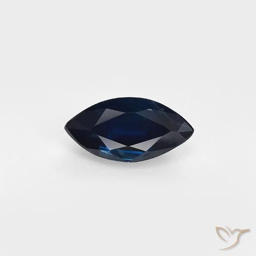 0.96ct طبيعي أزرق غامق زفير, ماركيز, VVS-VS