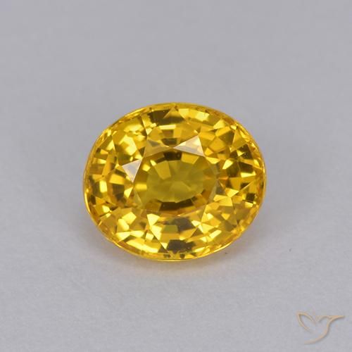 1.01ct طبيعي برتقالى ذهبى غامق زفير, بيضوي, VVS