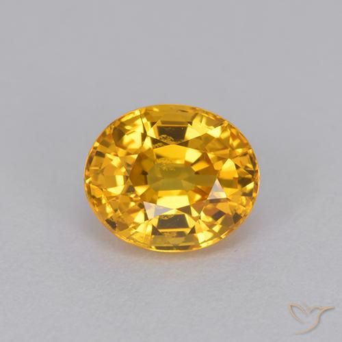 1.22ct طبيعي ذهبى داكن زفير, بيضوي, VVS