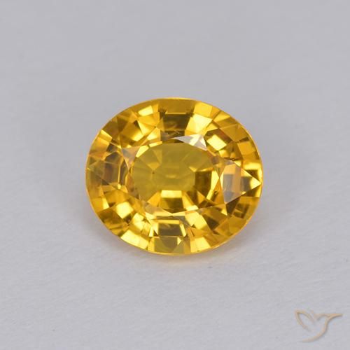 1.05ct طبيعي ذهبى داكن زفير, بيضوي, VVS-VS