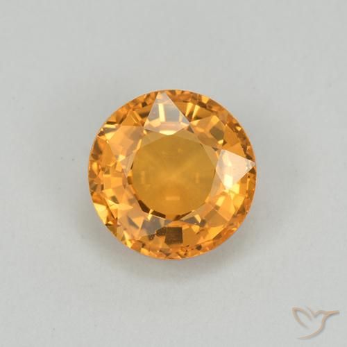 1.01ct طبيعي برتقالى متوسط زفير, دائري, VVS