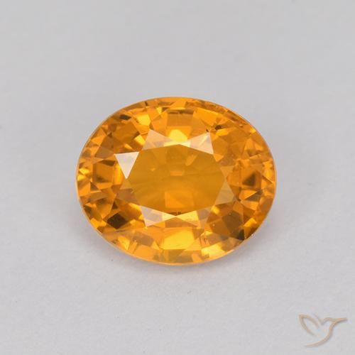 1.07ct طبيعي ذهب زفير, بيضوي, VVS