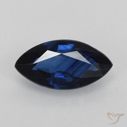 0.80ct طبيعي أزرق غامق زفير, ماركيز, VVS-VS