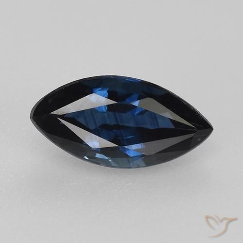 0.82ct طبيعي أزرق غامق زفير, ماركيز, VVS-VS