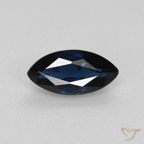 0.73ct طبيعي أزرق غامق زفير, ماركيز, VVS-VS