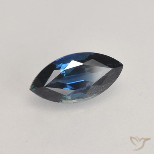 0.82ct طبيعي أزرق غامق زفير, ماركيز, VVS-VS