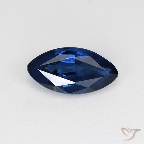 0.71ct طبيعي الأزرق الملكي زفير, ماركيز, قليلا جدا