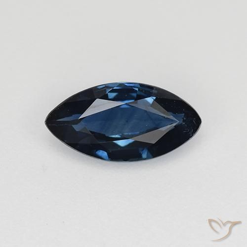 0.63ct طبيعي ازرق مسود زفير, ماركيز, قليلا جدا