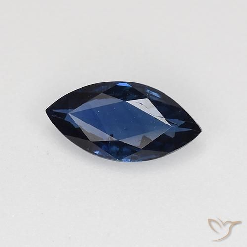 0.64ct طبيعي ازرق غامق زفير, ماركيز, قليلا جدا