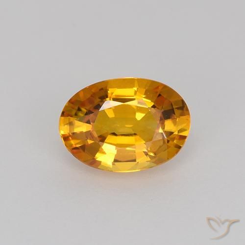 0.71ct طبيعي برتقالى مشمشى زفير, بيضوي, VVS-VS